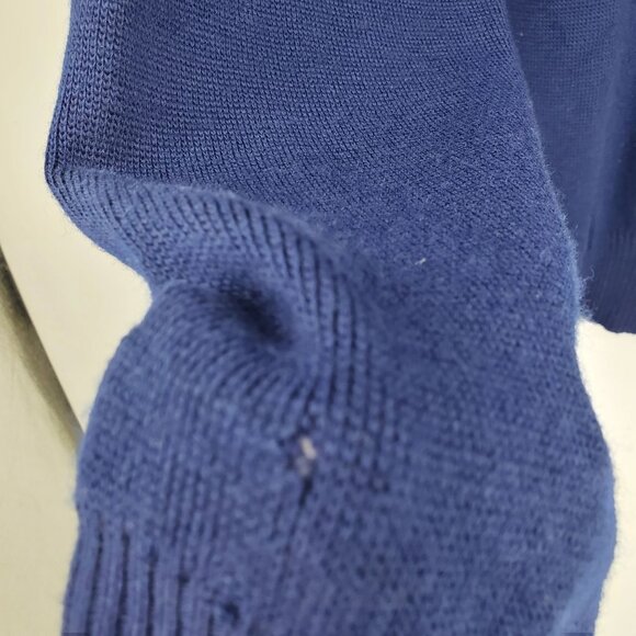 Vintage Hysport Australia International Pure New Wool Blue Zip Up Sweater 20 - Picture 11 of 16